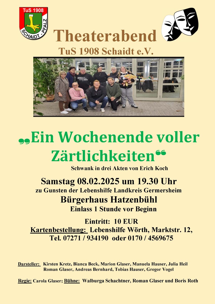 Theaterabend des TuS Schaidt in Hatzenbühl