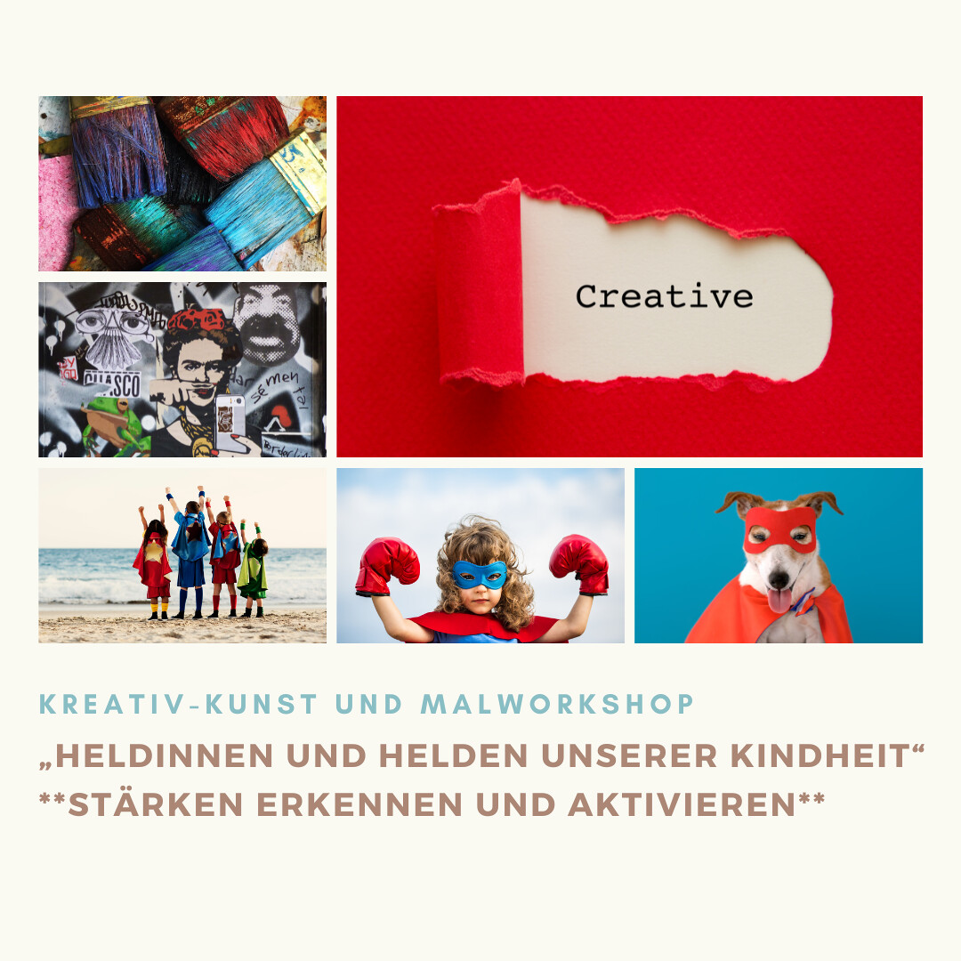 Einladung zum Kunst und Malworkshop: „Heldinnen und Helden unserer Kindheit“