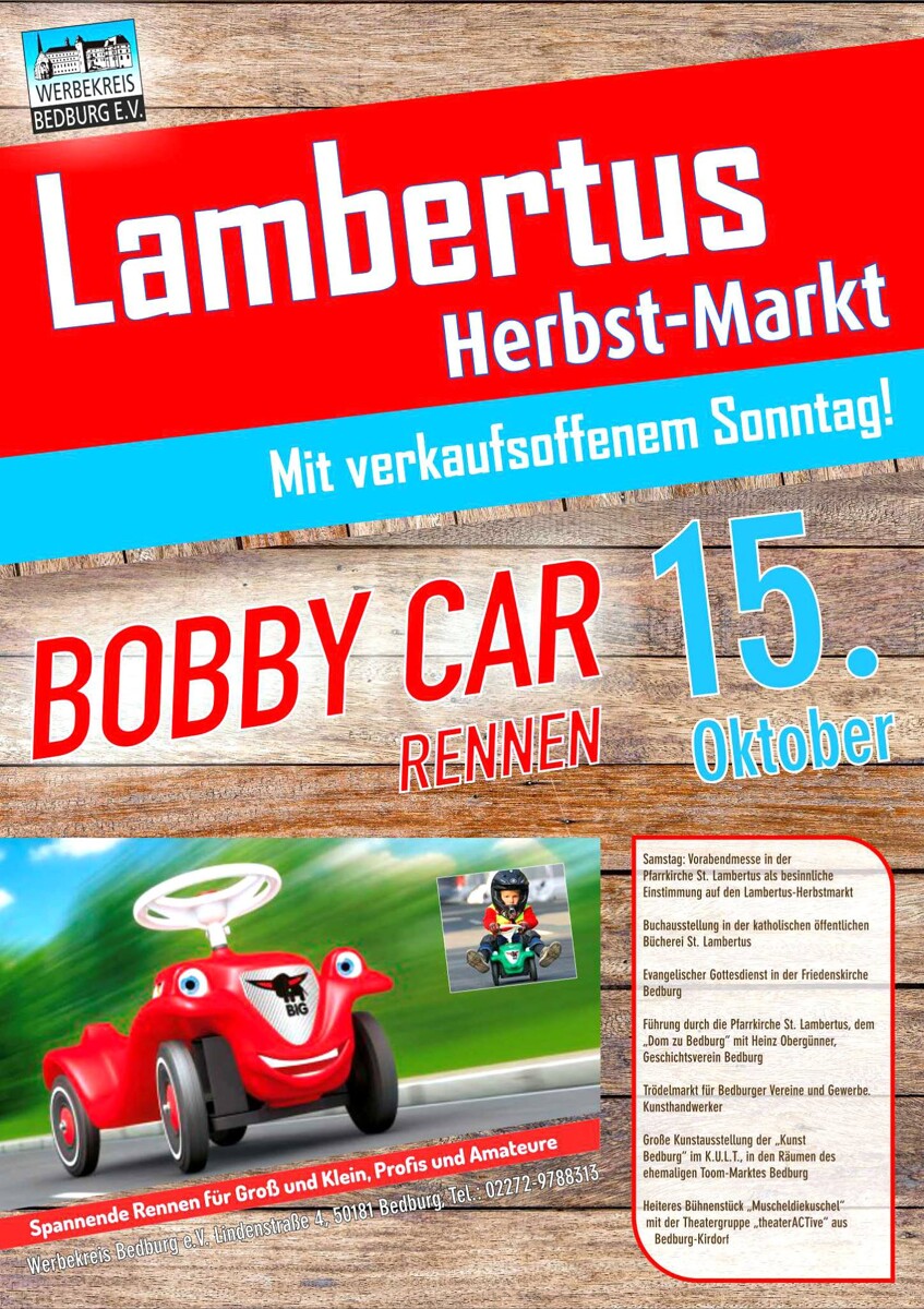 Lambertus Herbst-Markt mit verkaufsoffenem Sonntag