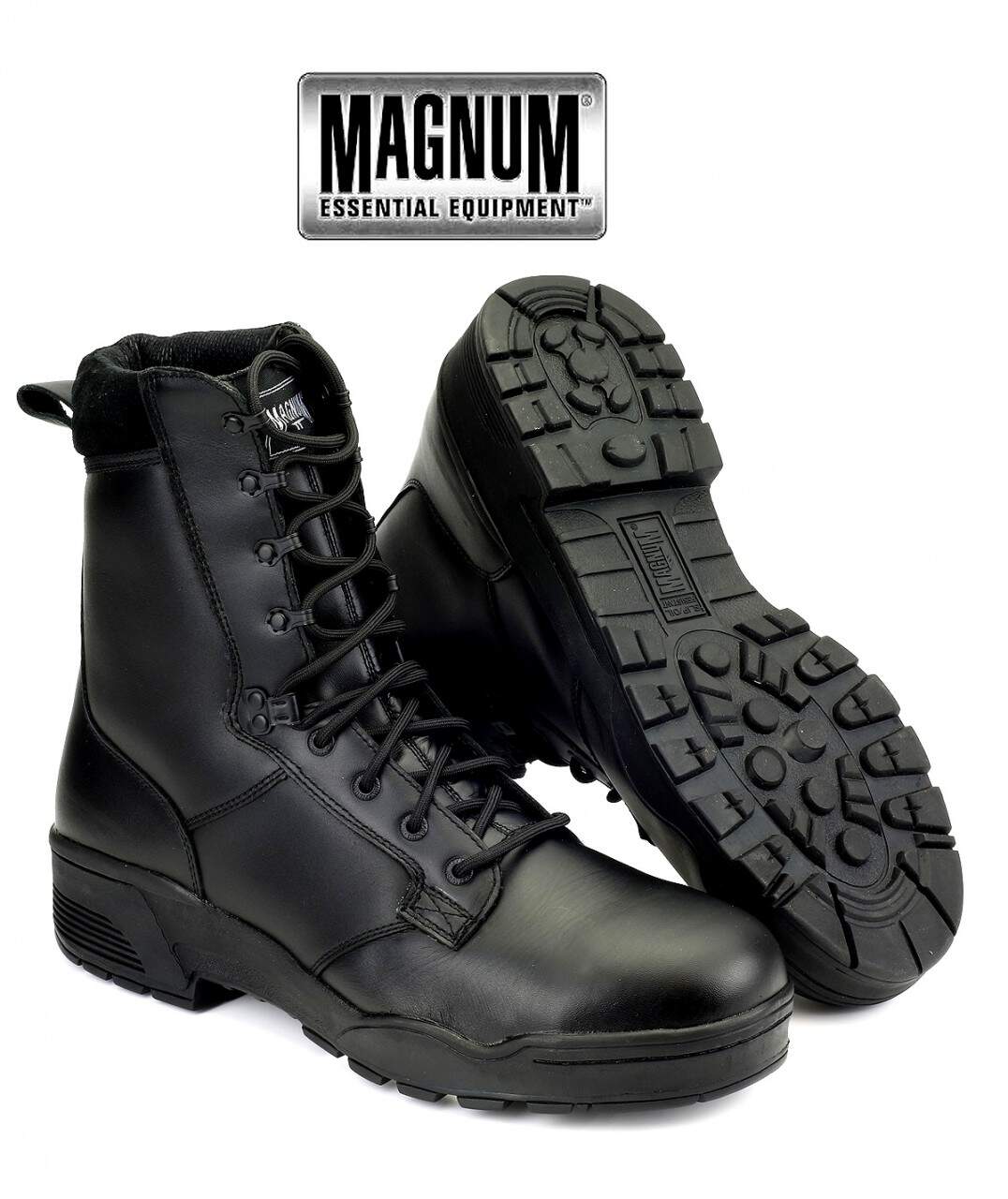 Black magnum boots sales