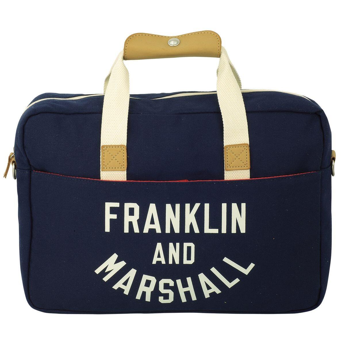 Franklin and Marshall - Franklin and Marshall - Umhängetasche Reporter Büro Tasche Laptoptasche Blau