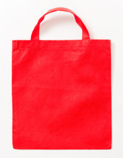 Printwear - PP Shopper Bag Short Handles Red (ca. Pantone 032U-HKS 13-14)