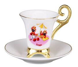 Kaffee- und Teetassen Reutter Porzellan Miniaturen