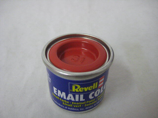 Revell - 32131 Email Color Feuerrot Glänzend Deckend 14Ml Döschen Ral3000