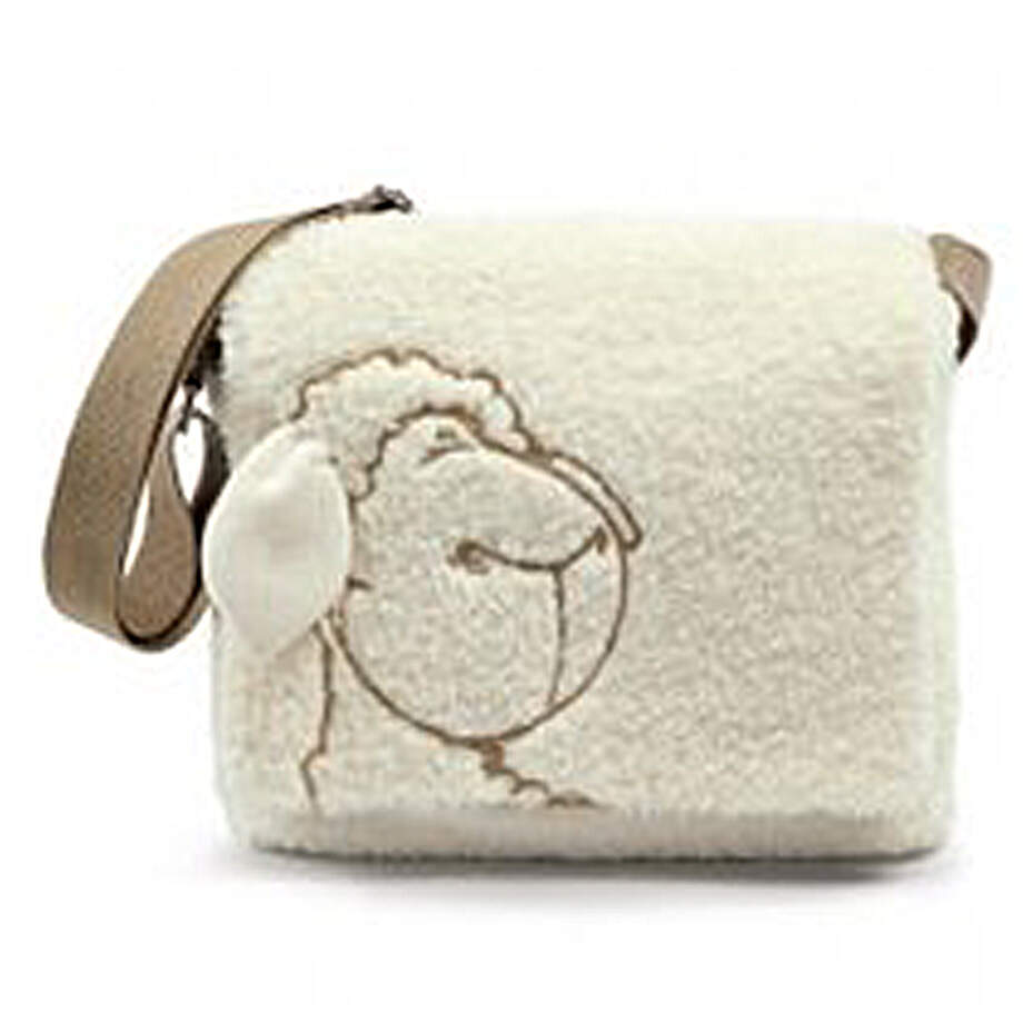 Sheepworld Plüsch-Schaf „Money Mini“ Als Geldbörse – 11x7 Cm, Weiß, Mit Blume – Kleiner Kuschelbegleiter Für Kleingeld