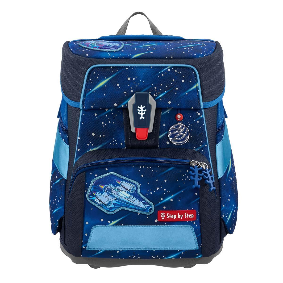 Step by Step - Ranzenset Mehrteilig Space Reflect Schulranzen-Set, 5 Star Shuttle Elio