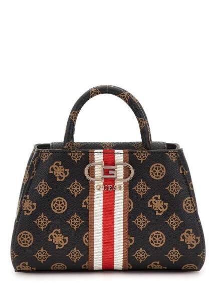 Guess Guess Nelka Mini Satchel, Handtasche, Umhängetasche, Braun