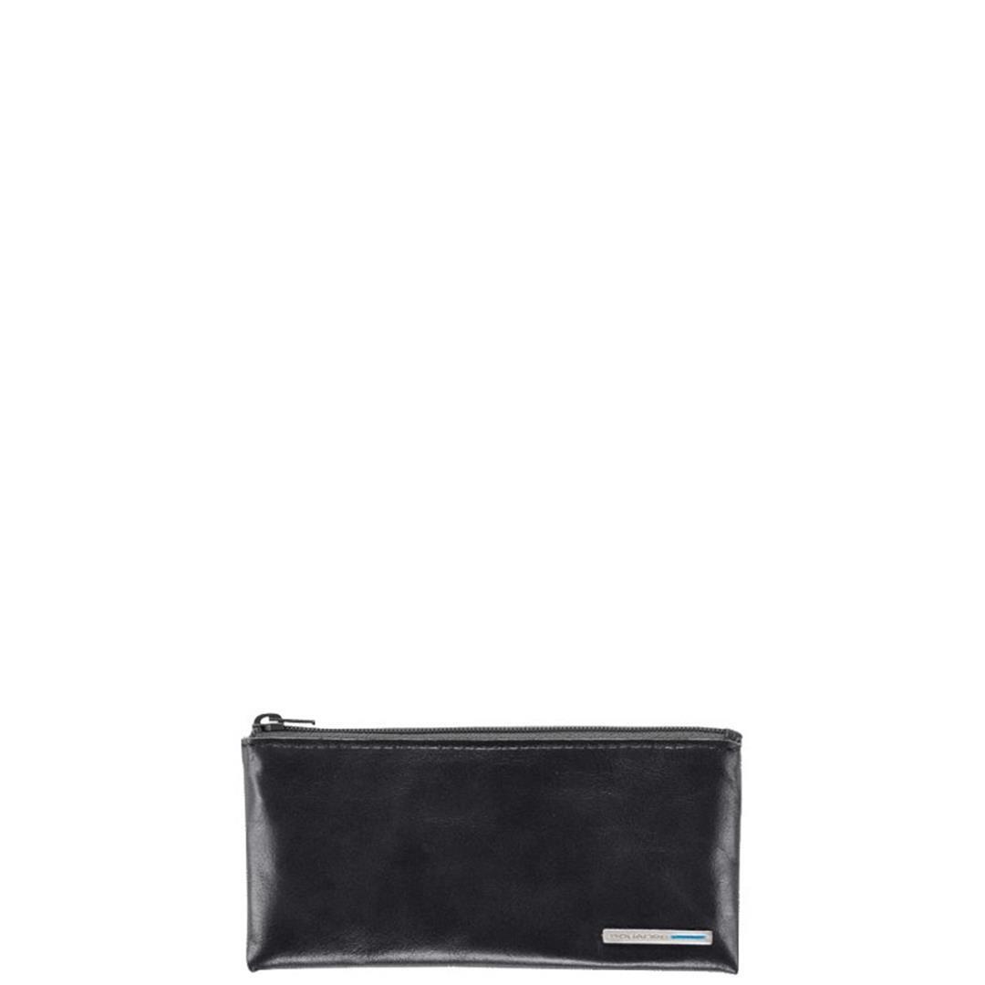 Piquadro Schwarz - Blue Square Schlüsseletui Key Case Zip N Nero
