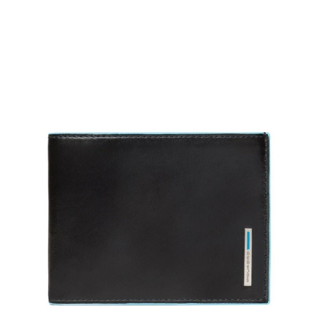 Piquadro Schwarz - Blue Square Scheintasche Mens Wallet N Nero