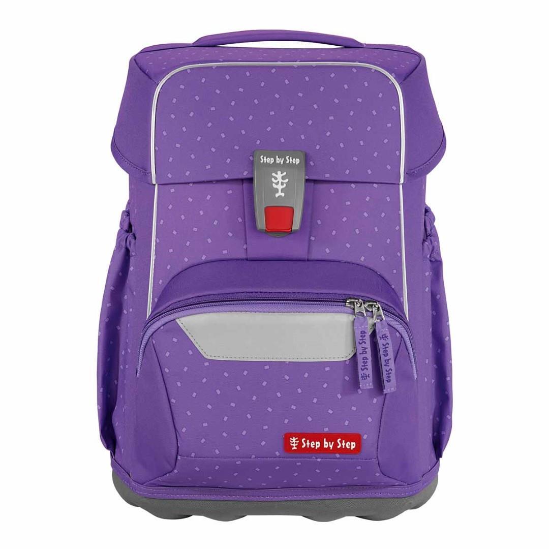 Step by Step - Ranzenset Mehrteilig Basis Schulranzen-Set, 4-Teilig Purple Konfetti Lila