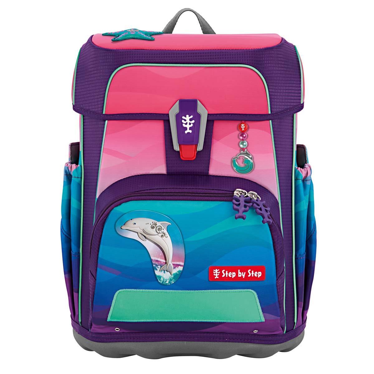 Step by Step - Ranzenset Mehrteilig Cloud Ocean Schulranzen-Set, 5-T Dolphin Lana