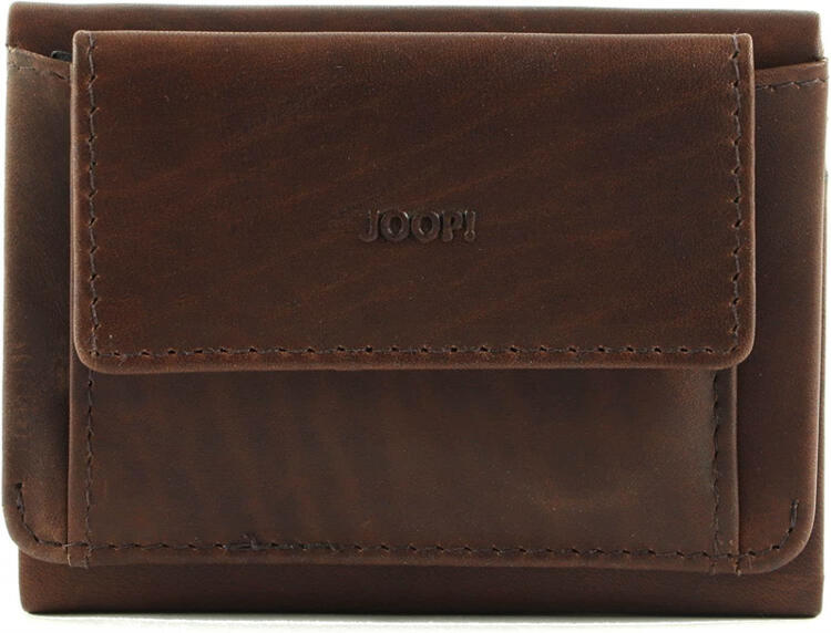 Joop Joop Loreto \'Orthos\' BillFold dark sh Leder echt BAGMONDO Minibörse brown | RFID-Schutz