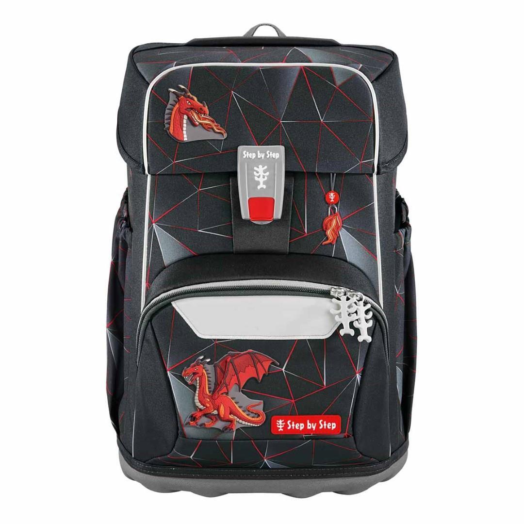 Step by Step - Ranzenset Mehrteilig Giant Schulranzen-Set, 5-Teilig Dragon Drako Sortiert
