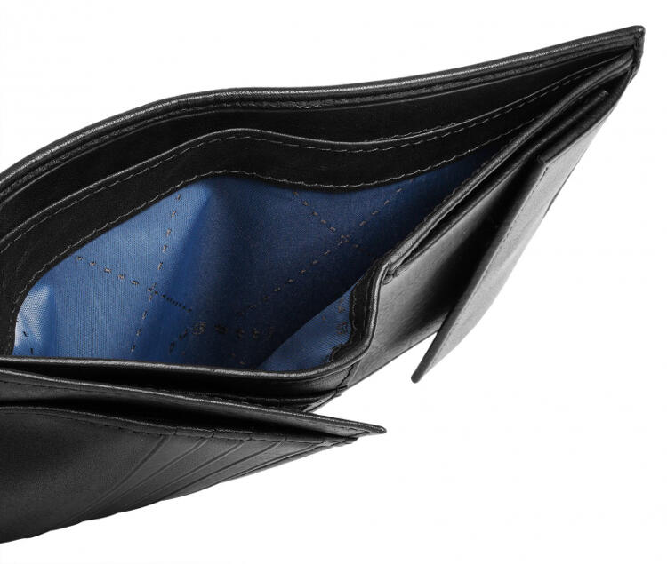 RFID echt Bugatti 10C Lederwaren | bugatti schwarz Leder Hochformatbörse \'Nome\' Küper