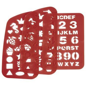 Step by Step - Schablonen für 2IN1 PLUS-Schulranzen Rot