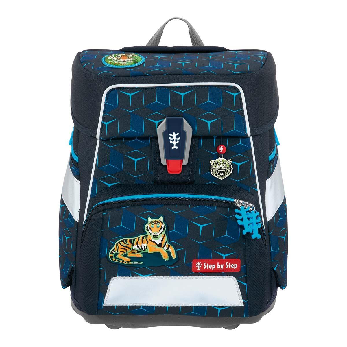 Step by Step - SPACE SHINE Schulranzen-Set Tiger Night Kimba, 5-teilig Sortiert