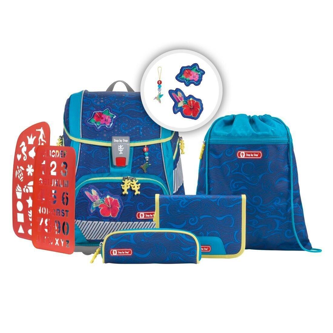 Step by Step - Step by Step 2in1 Reflect Rainbow Colibri Set 6-teilig Schulranzen Blau
