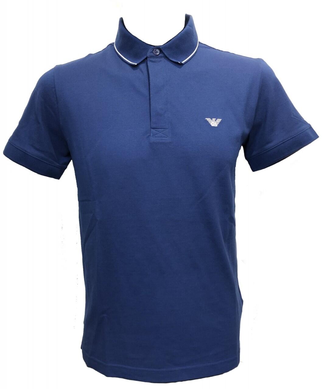 Emporio Armani Emporio Armani Herren Polo Shirt Blau 211804 bagmondo