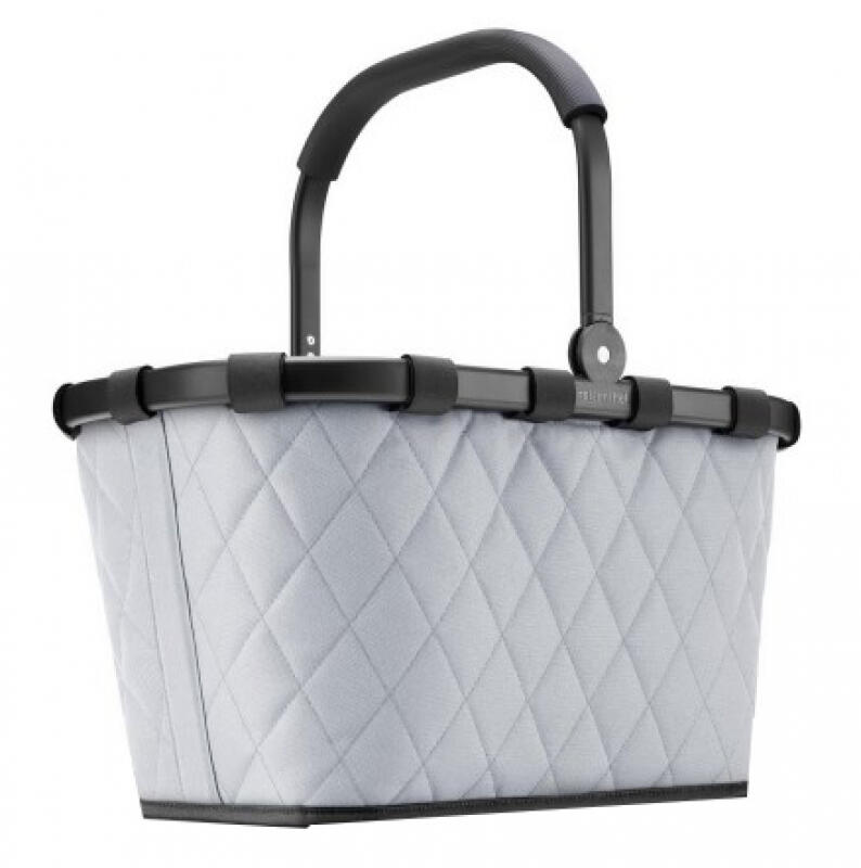 Reisenthel - Reisenthel Carrybag Einkaufskorb mit Alurahmen 22l rhombus light grey Grau