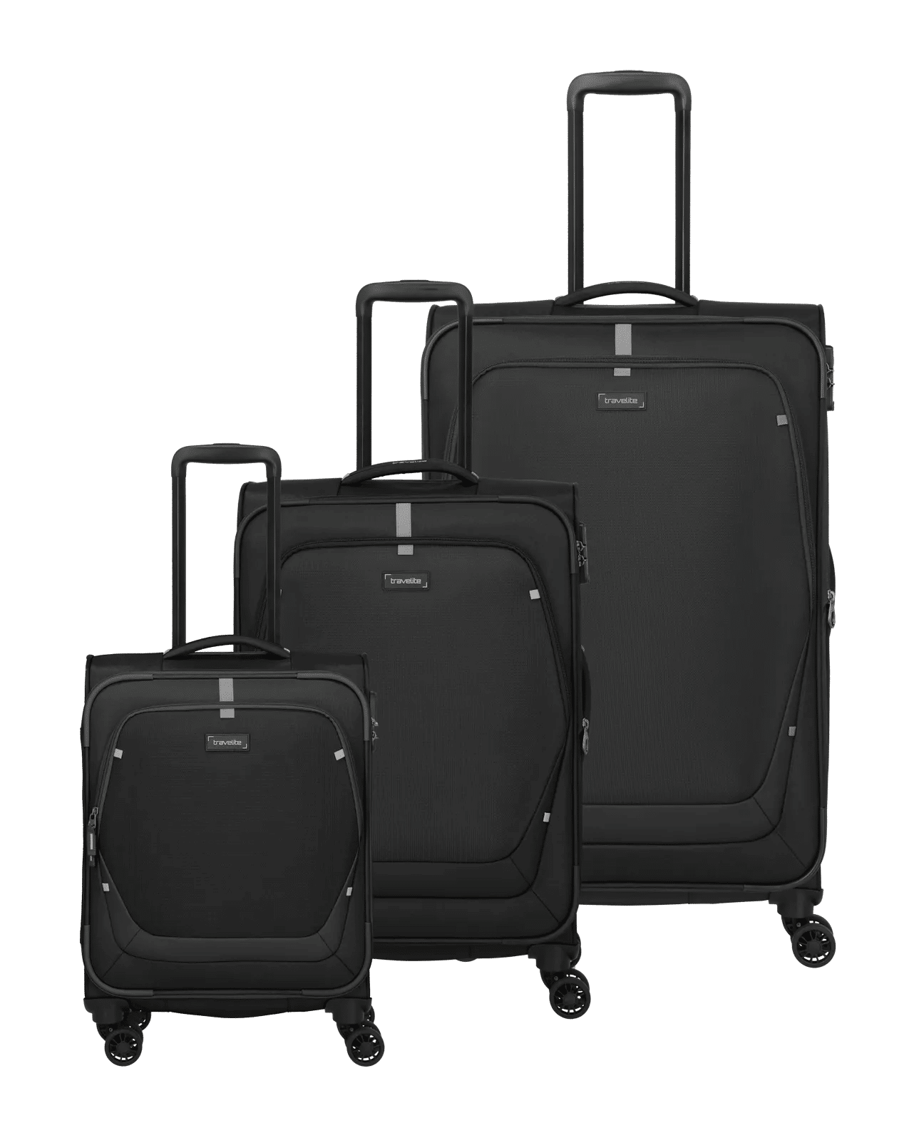 Travelite - UMBRIA 3 tlg. Koffer-Set L erw./ M erw./ S Black