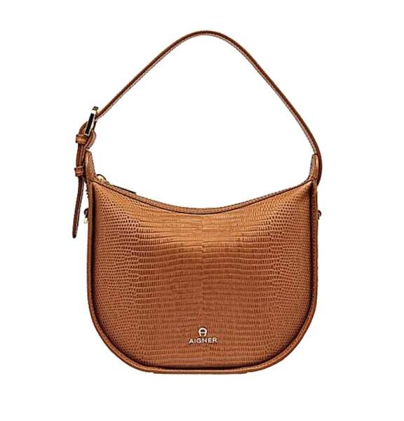 Aigner Aigner Umhängetasche Ivy S Lizard, Cognac bagmondo