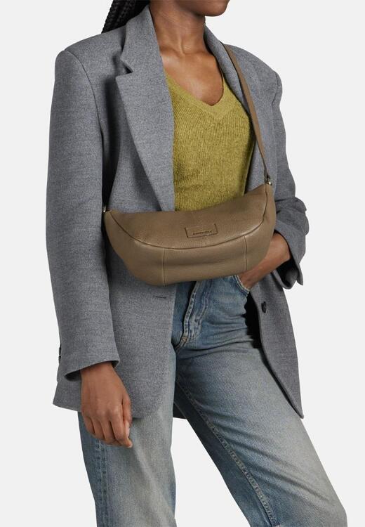 BURKELY Handtasche Mit ReiBversc Soft Skylar Crossbody Round Bag Tender Taupe bagmondo