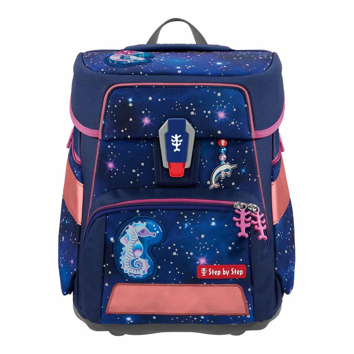 Step by Step - SPACE REFLECT Schulranzen-Set Star Seahorse Zoe, 5-teilig Multicolor
