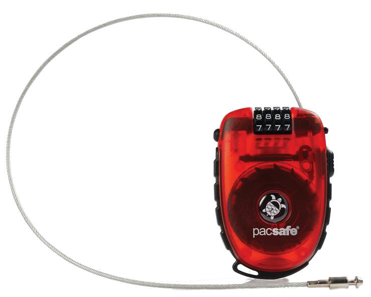 Pacsafe - Pacsafe Retractasafe 250 aufwickelbarer Drahtverschluss rot Rot