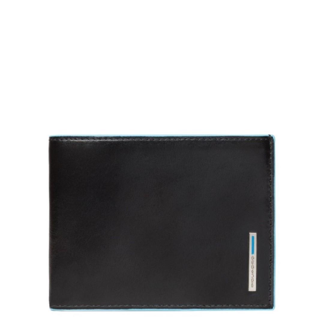 Piquadro Schwarz - Scheintasche Menés Leather Wallet With Coin P Nero