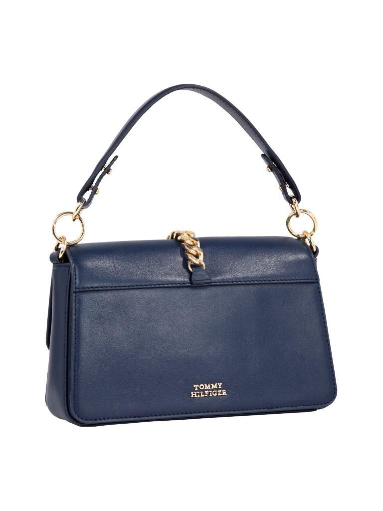 TOMMY HILFIGER Crossbag Luxe Leather Crossover Space Blue | bagmondo