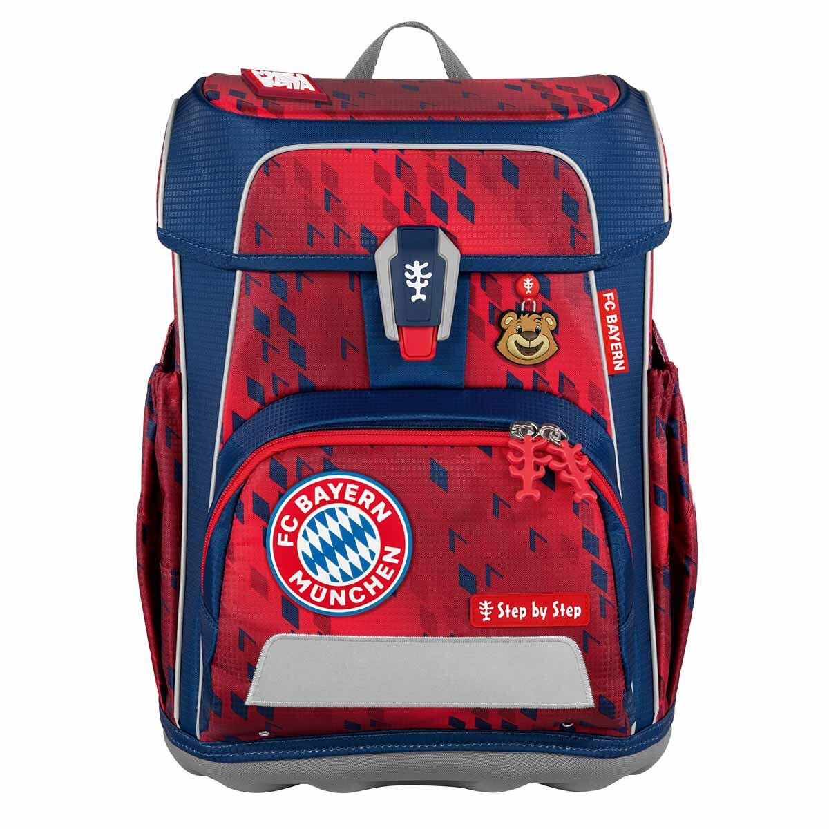 Step by Step - CLOUD FC Bayern Schulranzen-Set Mia san Mia, 5-teilig