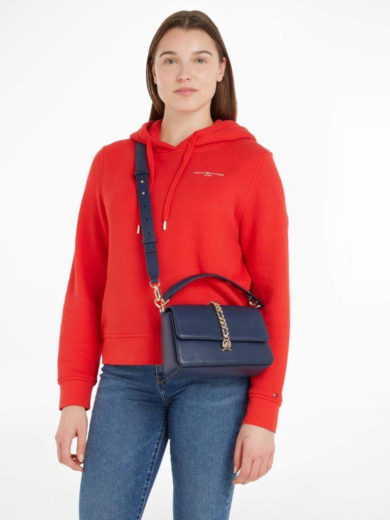 TOMMY HILFIGER Crossbag Luxe Leather Crossover Space Blue | bagmondo