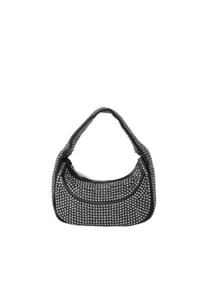 Chiara Ferragni Chiara Ferragni Golden Eye Star Schultertasche Hobo Bag Strass Schwarz bagmondo