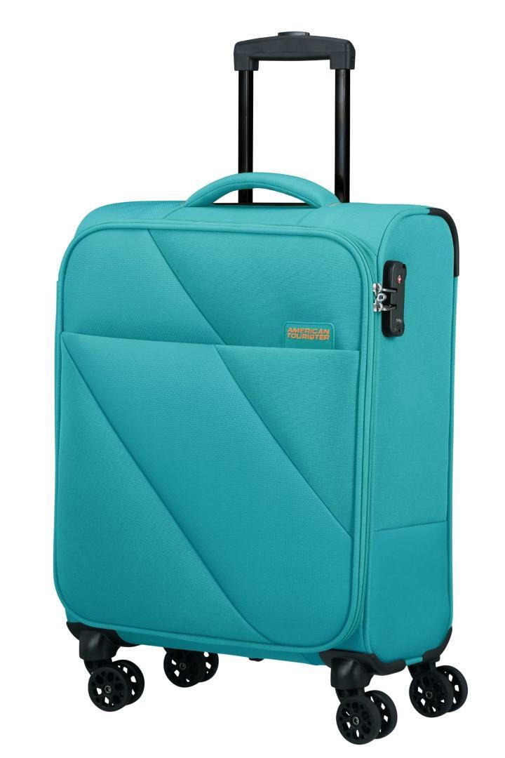AMERICAN TOURISTER Cabin Trolley Spinner S Tsa Blue bagmondo