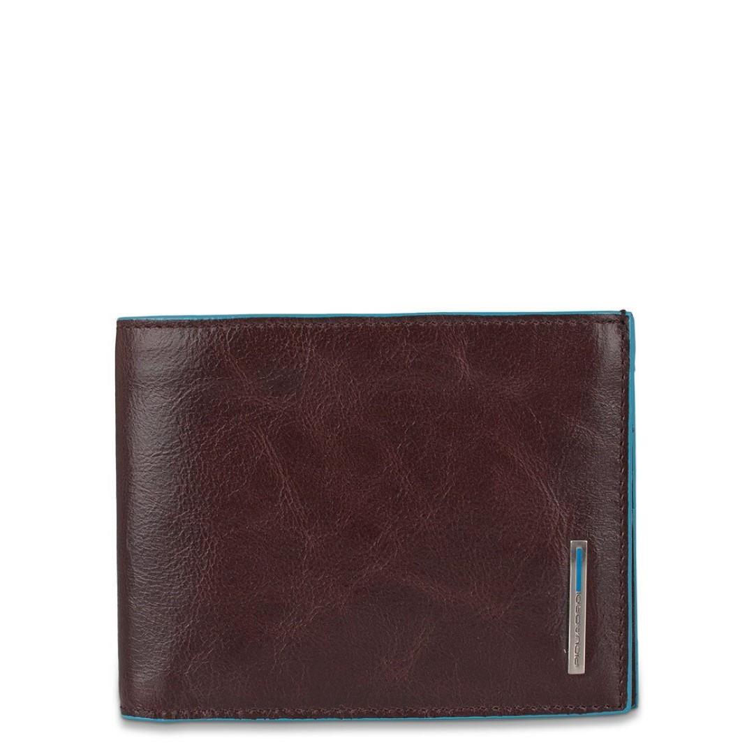 Piquadro - Blue Square Scheintasche Mens Wallet Mo Mogano Dunkelbraun