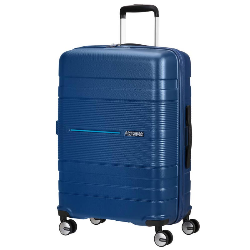 American Tourister American Tourister Funstripe Spinner 76cm 4 3kg 99 5l navy bagmondo
