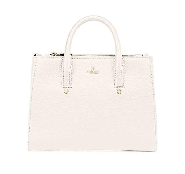 Aigner Aigner Handtasche Umhangetasche Ivy M Cotton White bagmondo