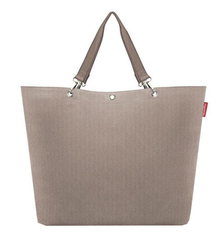 Reisenthel - Reisenthel Shopper XL Einkaufstasche groß 35L Herringbone Mokka Braun