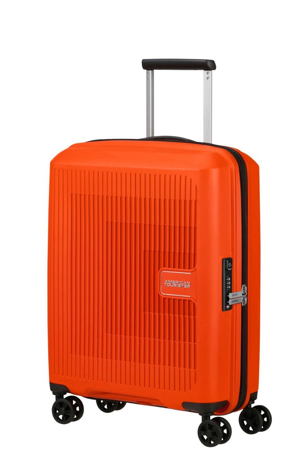 AMERICAN TOURISTER Samsonite - AEROSTEP - SPINNER 55/20 EXP TSA - bright  orange | BAGMONDO | Koffer