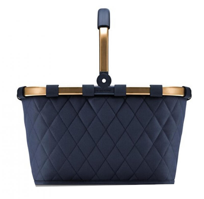 Reisenthel - Reisenthel Carrybag frame Einkaufskorb mit Alurahmen 22l rhombus midnight gold Blau