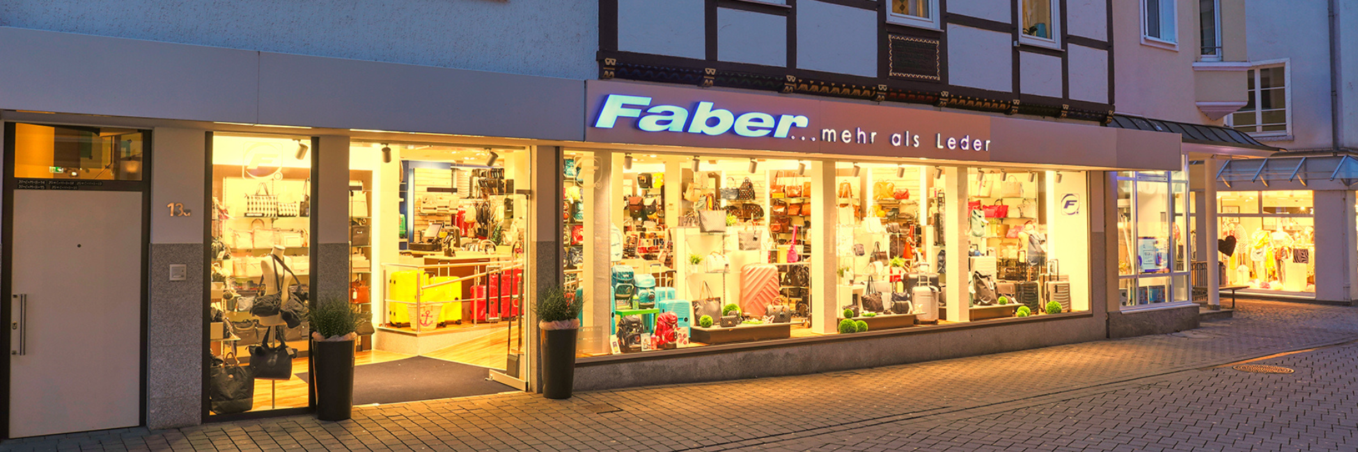 Außenansicht Faber Lederwaren