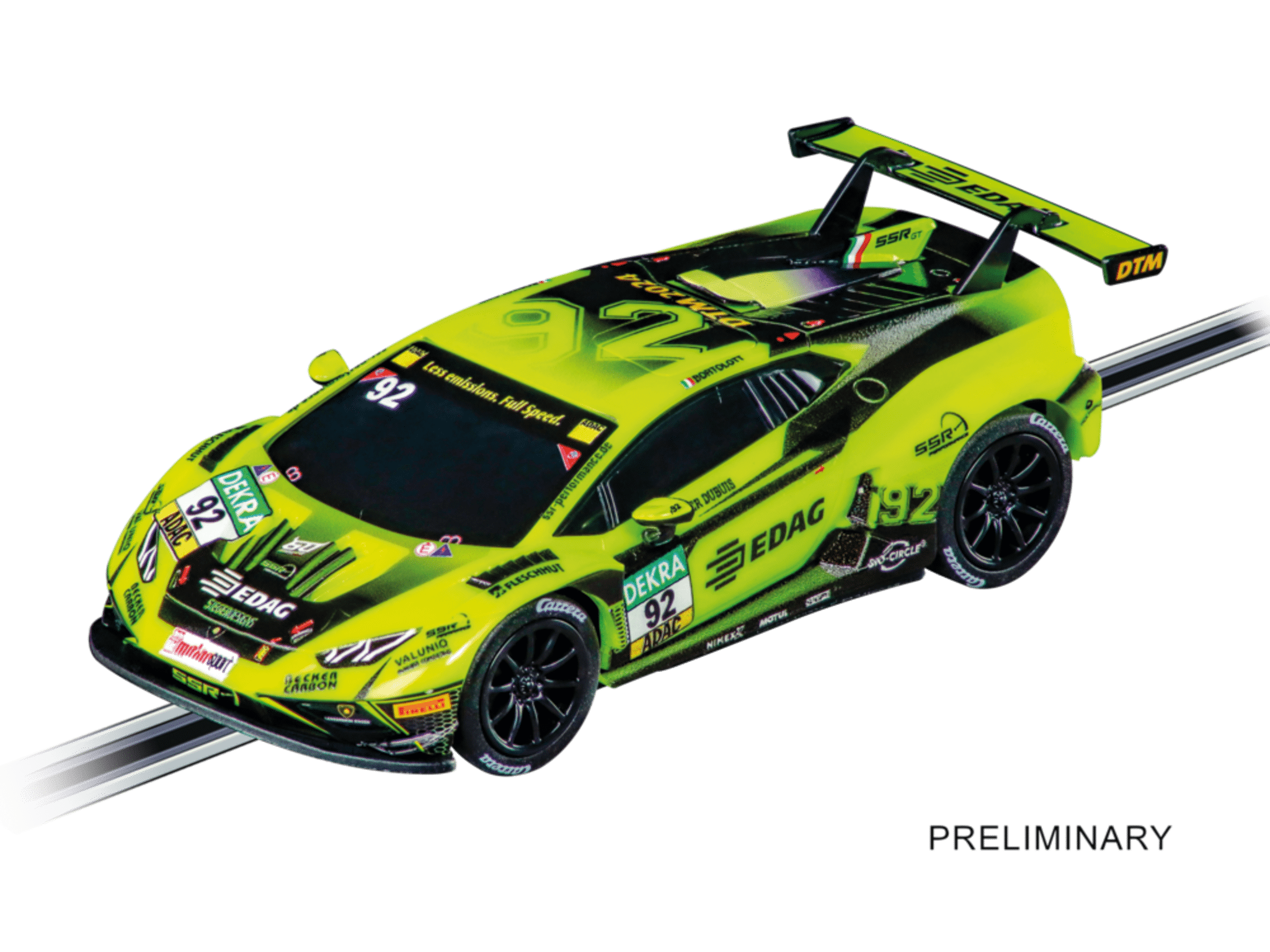 Carrera 20064275 Lamborghini Huracán GT3 EVO2 'Mirko Bortolotti, No 92 Carrera GO!!! - Slotracing