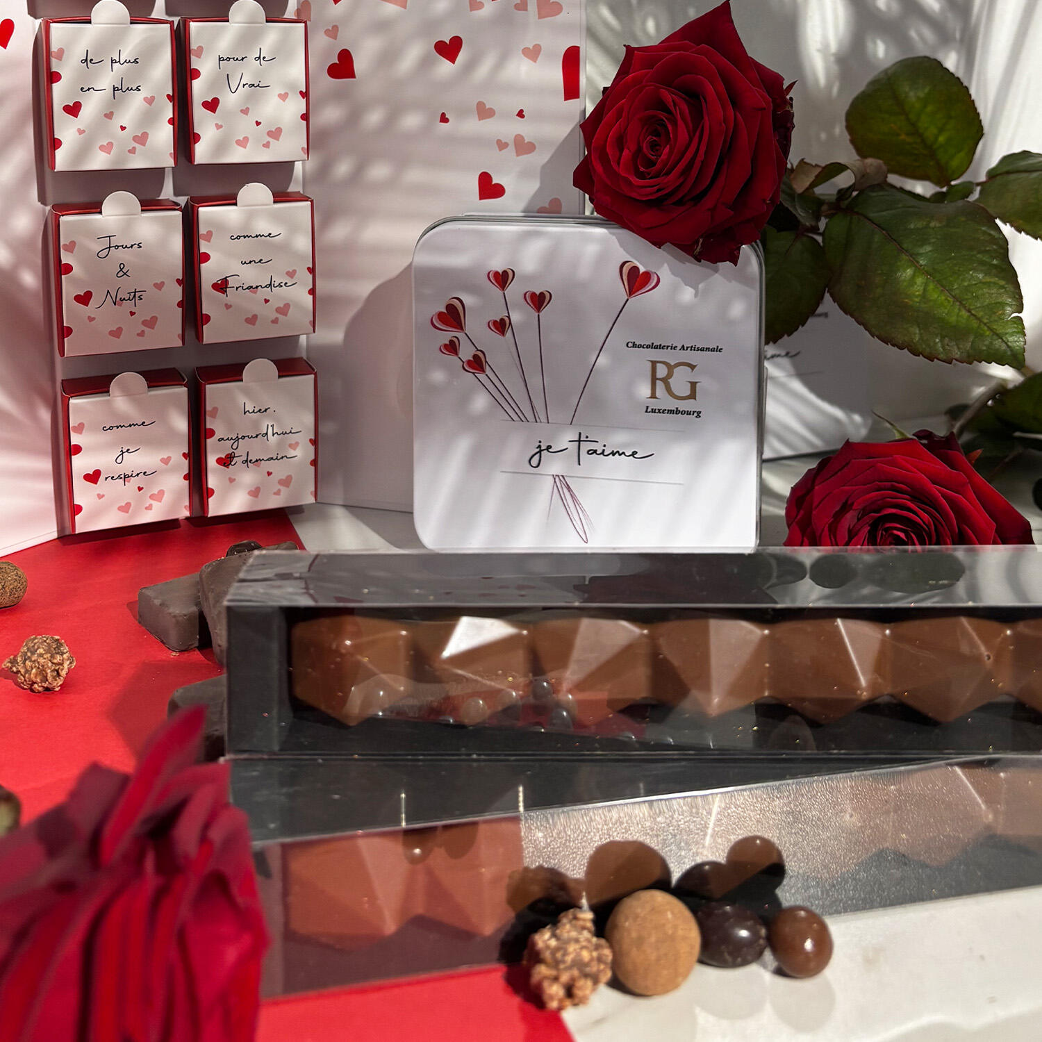 Valentinstags-Pralinenriegel