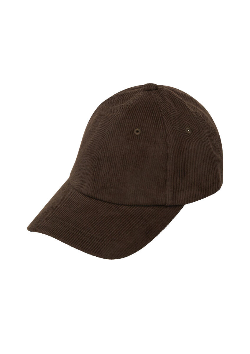 Casquette en velours côtelé