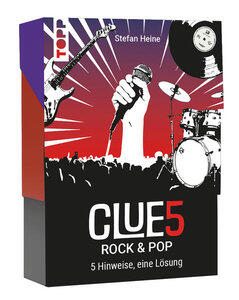 CLUE5 Rock & Pop — The Trend Quiz with 5 clues. Guess 50 songs, bands and music legends that topped the charts. How many