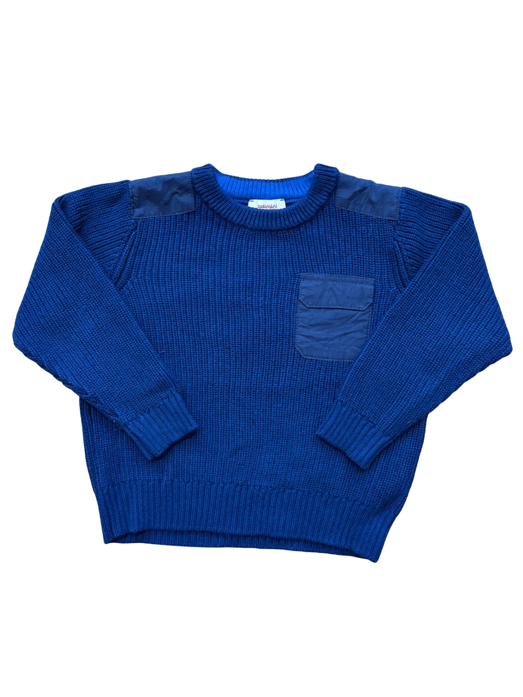 Catimini Blauer Taschenpullover (6Y/116)