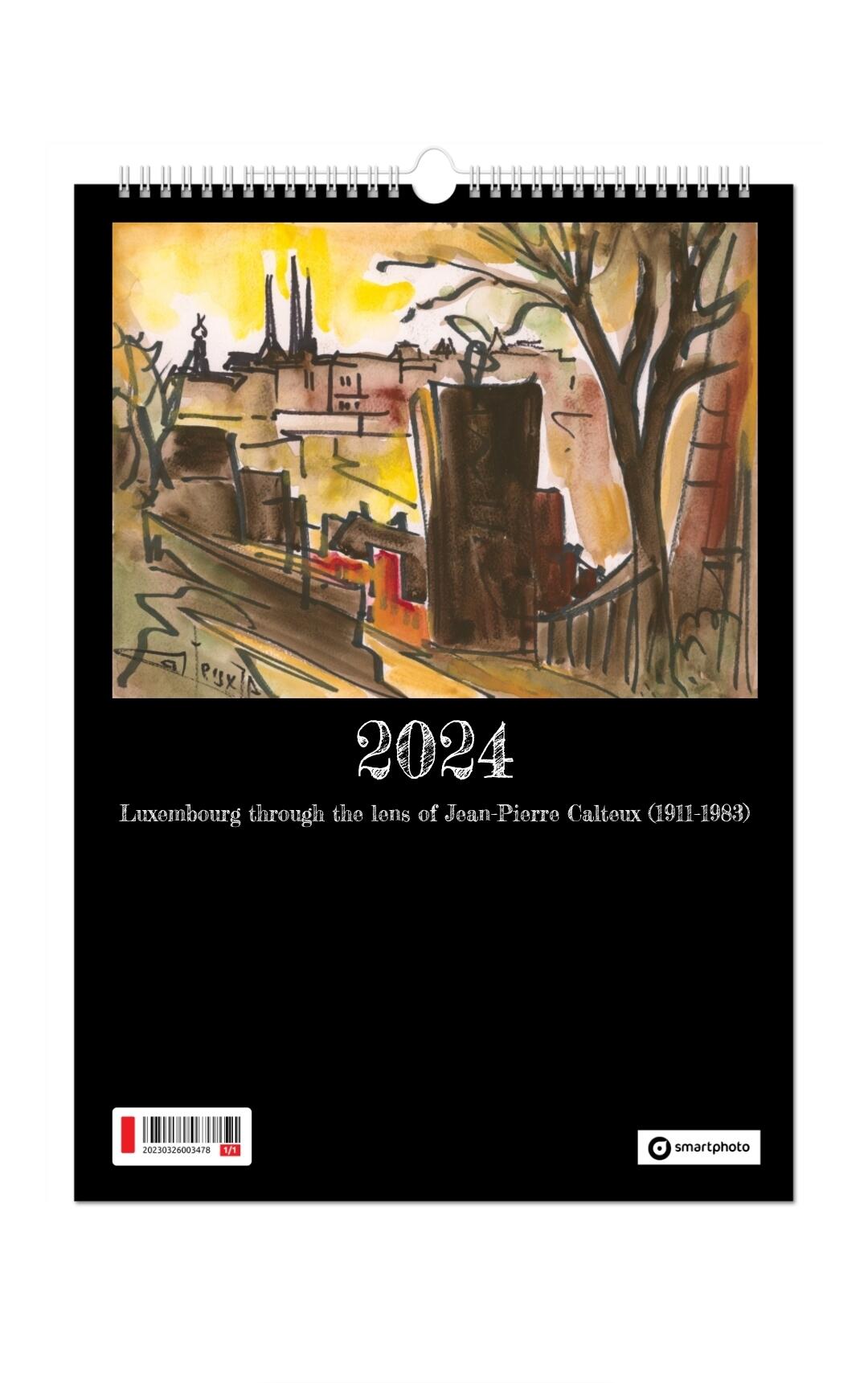Wall calendar Luxembourg Art Collection 2024