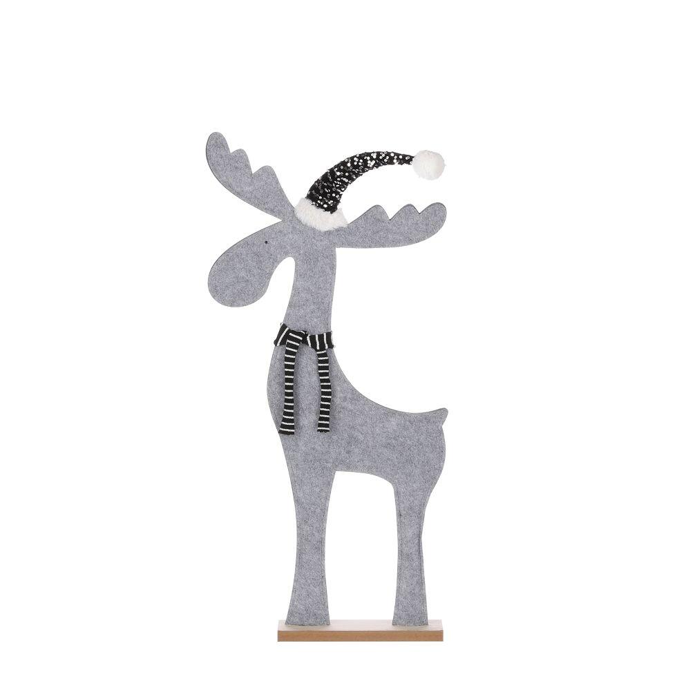 House of Seasons deer gray 42.5 x 8.5 x 104 cm