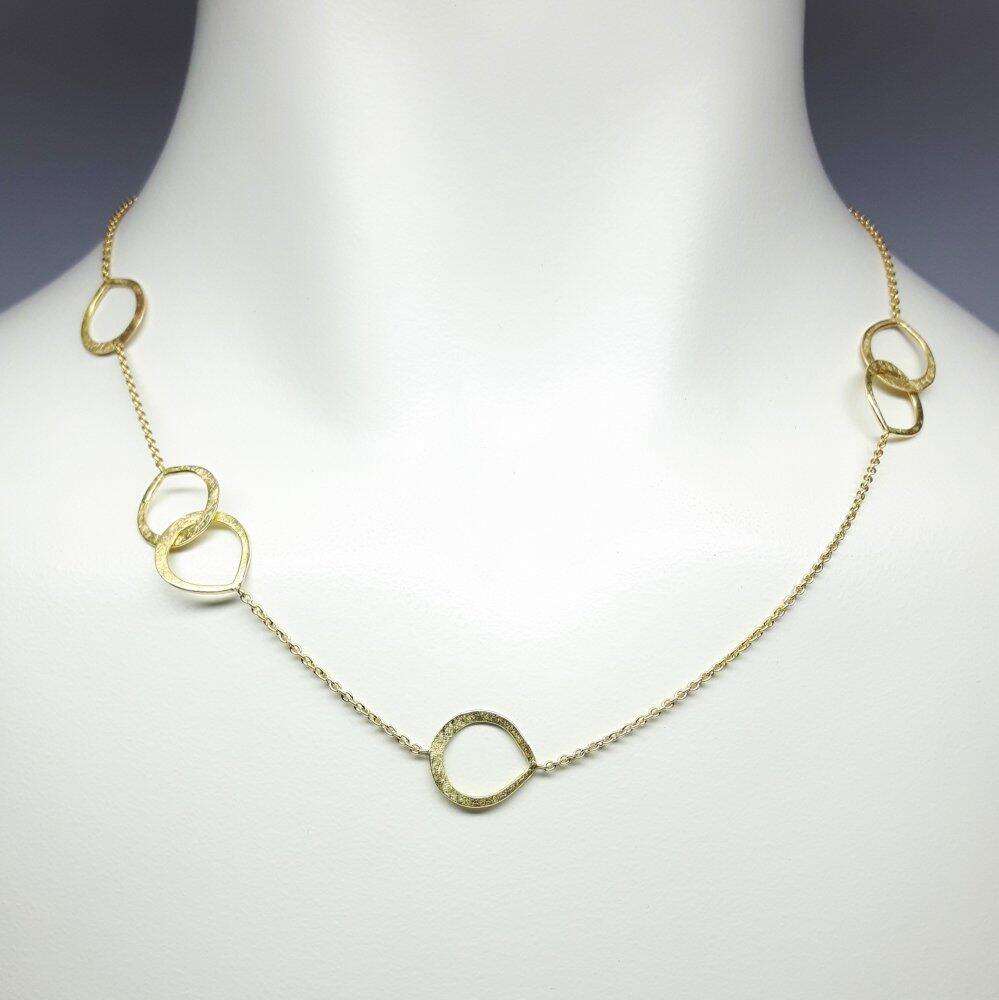 'drops', Collier aus 18kt Gelbgold handgefertigt. Unikat.