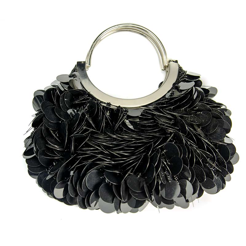 Vintage black beaded evening new arrivals bag